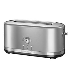 KitchenAid Manual Control Long Slot 4-Slice Toaster Contour Silver